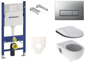 Fali WC szett Geberit előtétfalas szereléshez + Geberit Selnova WC SIKOGES7S8