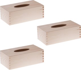 Zsebkendőtartó törlőkendőtartó doboz 3 db Decoupage