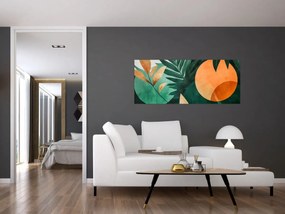 Kép - Geometrikus természeti minták (120x50 cm)