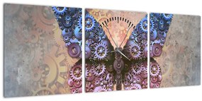 Kép - Steampunk pillangó (órával) (90x30 cm)