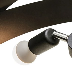 Zuma Line 1116 - Csillár rúdon TORNADO 3xE27/40W/230V fekete