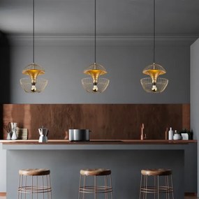 Csillár zsinóron TELMANDER 1xE27/40W/230V arany