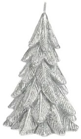 Xmas tree karácsonyi gyertya, ezüst, 12,5 x 8,5 cm