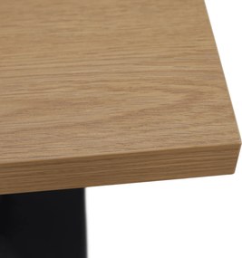 Bisztró asztal, tölgy sonoma/fekete, 70x70 cm, RINALDO TYP 1