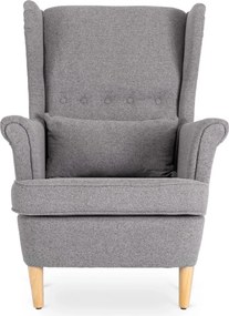 Fotel Wypoczynkowy EVAN 2 z Podnóżkiem Szary