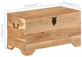 tömör akácfa tárolóláda