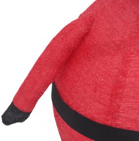 dekoratív luxus szövet karácsonyi LED-es Mikulás figura 120 cm