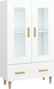 vidaXL fehér szerelt fa magasszekrény 70 x 31 x 115 cm