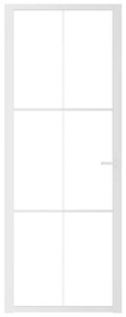 Fehér ESG üveg és alumínium beltéri ajtó 76 x 201,5 cm