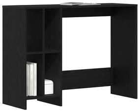 Íróasztal Fekete Tölgy 102,5x35x75 cm Műszaki Fa