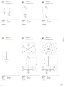 Redo 01-2734 - Csillár rúdon PLATO 6xG9/10W/230V fekete