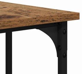 vidaXL Asztal Öreg fa 139 x 139 x 75 cm Faanyag