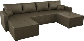 Univerzális ülőgarnitúra, barna, DUAN U UNI