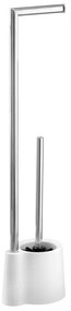 WENKO 22989100 - WC-kefe AVOLA 13x70 cm rozsdamentes acél/fehér/ezüst