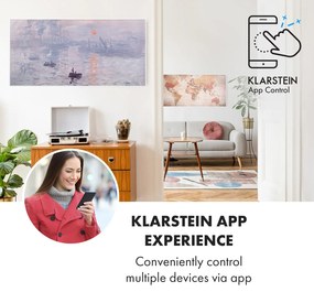 Klarstein Wonderwall Air Art Smart, infravörös hősugárzó, 120 x 60 cm, 700 W, alkalmazás, napfelkelte