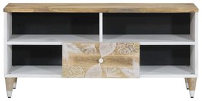 tömör mangófa TV-szekrény100x33,5x46 cm