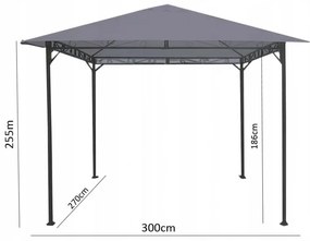 GARDENLINE Kerti pavilon bézs színben