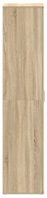 Cipőtartó Sonoma tölgy 80x39x180 cm Szerelt Fa