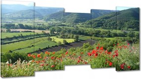 Festmények 150x80 Virágos kilátás a hegyekben