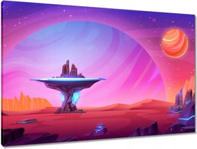 Vászonkép 90x60 Kozmosz bolygó