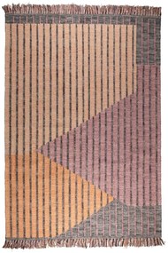 Rózsaszín-barackszínű pamut szőnyeg 160x230 cm Hampton – Dutchbone