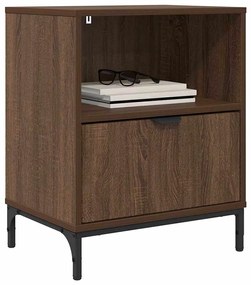 Éjjeliszekrények 2 pcs barna tölgy 49 x 36 x 61 cm Faanyag