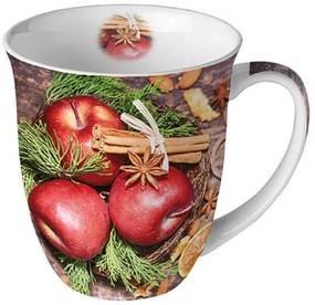 Karácsonyi porcelán bögre Winter Apples