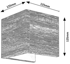 Rabalux 3090 - LED Fali lámpa CINNAMON LED/7W/230V
