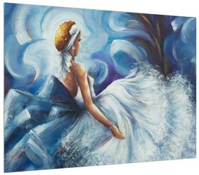 Táncos nő szép ruhában (70x50 cm)