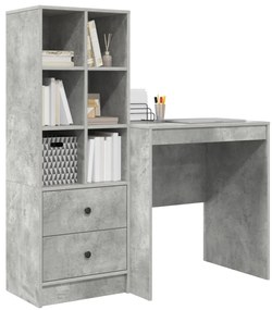 Tárolós Íróasztal Betongrey Forgácslap
