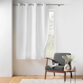 Fehér mikroszálas termo hangszigetelő függöny 135x180 cm Micropolar – douceur d'intérieur