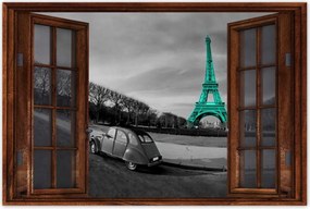 Poszterek 90x60 Türkiz Eiffel-torony