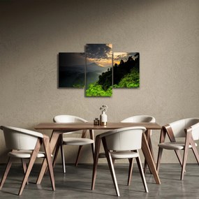 Kép - zöld hegyvidéki táj (90x60 cm)