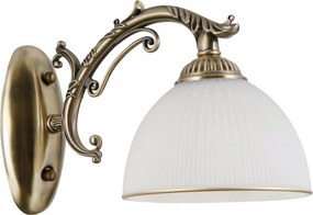 Italux klasszikus fali lámpa feneza antik bronz fehér itxwl-5122-1
