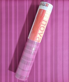 Fali tapéta, rózsaszín-lila csíkos, 1430-44