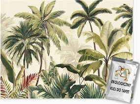 Fotótapéta Pálmalevelek Dzsungel Zöld Falra Hálószoba Nappali 200x140