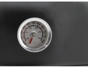 Faszénfüstölő ház 3 az 1-ben fekete