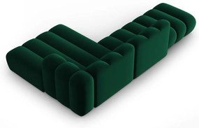 Sötétzöld sarokkanapé (jobb oldali) Lupine – Micadoni Home