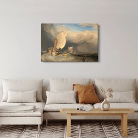 Kép - William Turner, Fishing Boats with Hucksters Bargaining for Fish, reprodukciók (90x60 cm)