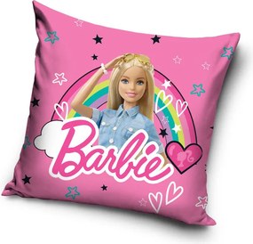Barbie Rainbow párnahuzat 40x40 cm Velúr