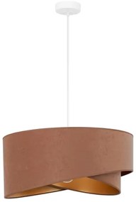 Brilagi - LED Csillár zsinóron LYRA 1xE27/15W/230V barna/arany