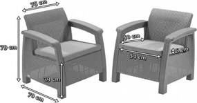 Corfu duo set fotelek