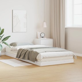Padlószintű Ágykeret 80x220 cm Tömör Fenyőből