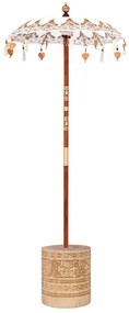 Balinéz Napernyő 260 Krém 95-100 cm Pamut és tömör fa