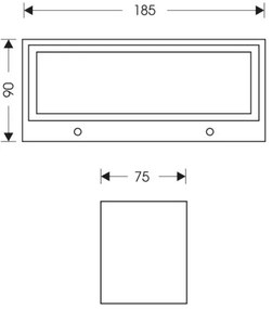 Ecolite Z1233-12W - LED Kültéri fali lámpa OSKAR LED/12W/230V 4000K IP54