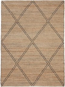 Natúr színű kézi szövésű juta szőnyeg 200x300 cm Vallalta – Kave Home