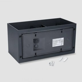 Brilagi - LED kültéri fali lámpa DOUBLE CUBE LED/12W/230V antracit IP65