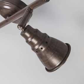 Mennyezeti és fali spotlámpa rozsdabarna forgatható és dönthető - Coney 2