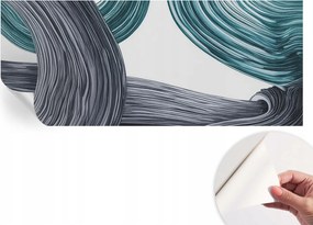 Fotótapéta Fali tapéta Hálószobába és Nappaliba Folyékony vonalak 250x104 cm