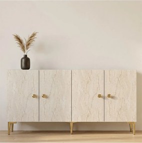 Simple 180 - White, Travertine